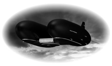 Zeppelin "Richard von Weizsäcker" im Flug